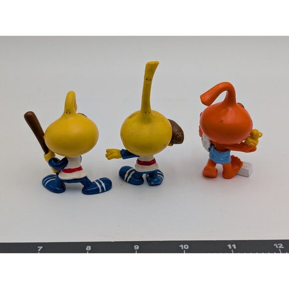 Wallace Berrie Snorks Figure Lot of 3 Baseball Football Bathtime - Picture 6 of 10